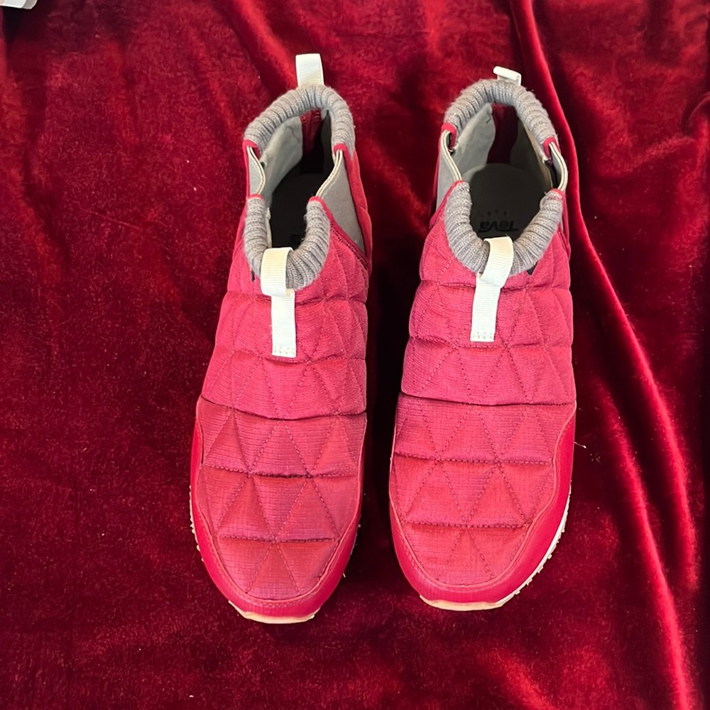 Teva red shoes